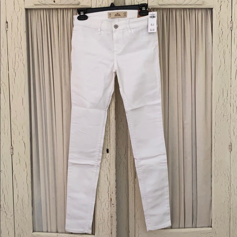 NWT Hollister Super Skinny White Jeans - size 1R